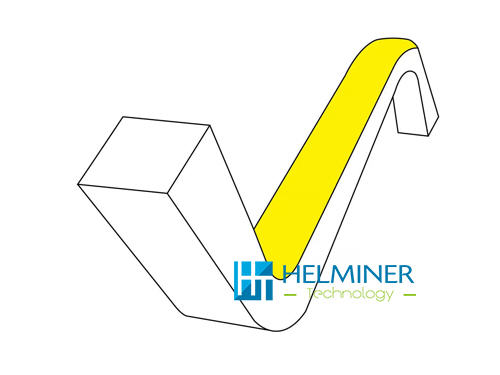 Vertical bending neon led light