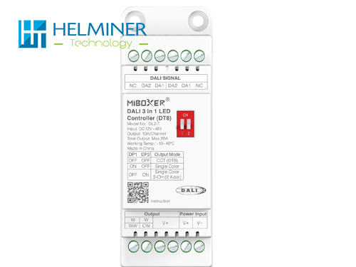   DL2-T , Din Rail DALI 3 in 1 LED Controlle (DT8)   