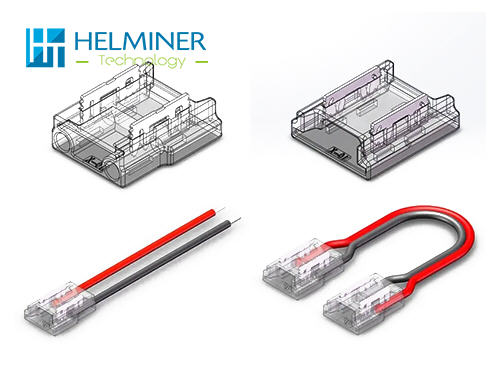 Solderless Single color LED Strip Connectors