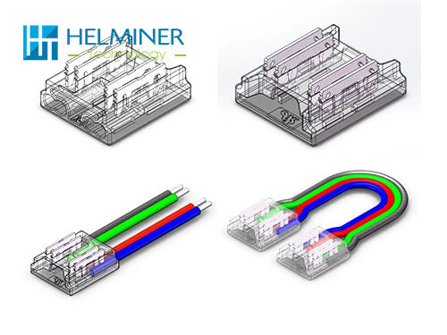 Solderless RGBW LED Strip Connectors