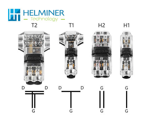   T1/T2  H1/H2 XIAN CHONG , LED Strip Connectors   