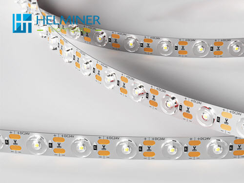 Optical Lens LED Strip, 48 LED / 24V DC 18W LED Strip for aluminum profile