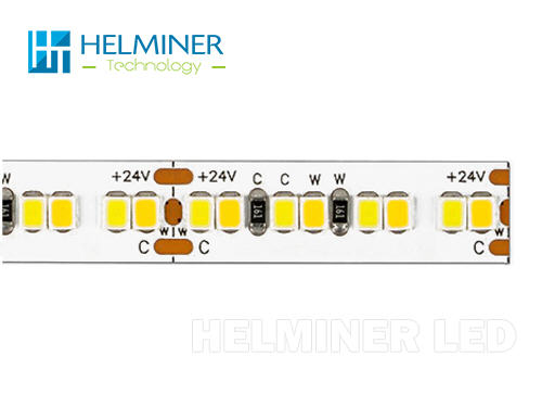 CCT LED Streifen 24V dualweiß 18W/m warmweiß + kaltweiß , 12910 Auswahl , 2700K - 6000K 6500K