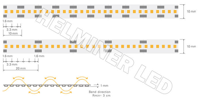 Tira LED SMD 2216, tira led para techo tensado