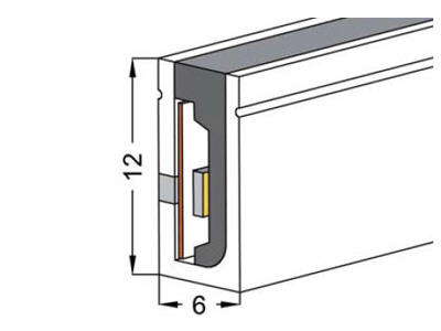  6*12 neon led strip 