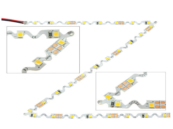   S shape led tape light, bend led tape light, 12v led tape light 