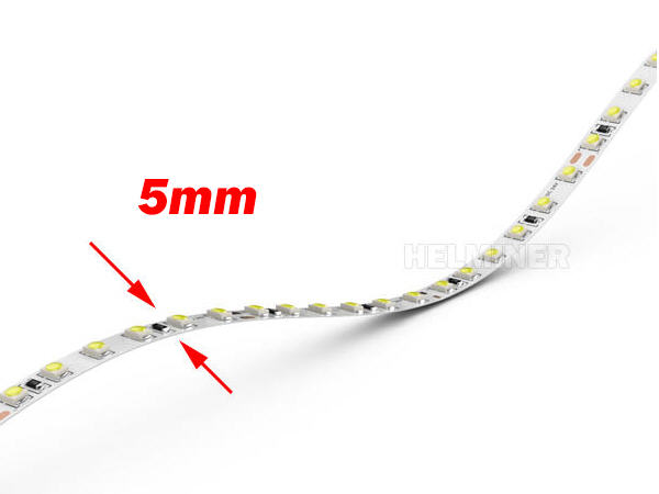 ultra thin 5mm pcb 2835 led strip, narrow thin led strip