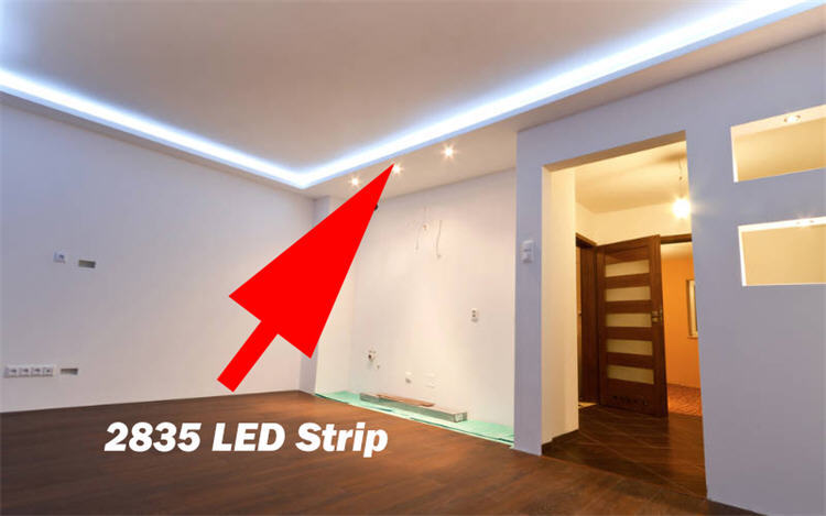  168led 14.4w LED Strips Voor Spanplafonds ,spanplafond met led strip  