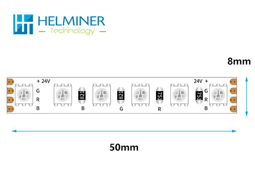   12W 120 LED/m 3535 RGB LED Strip Light   