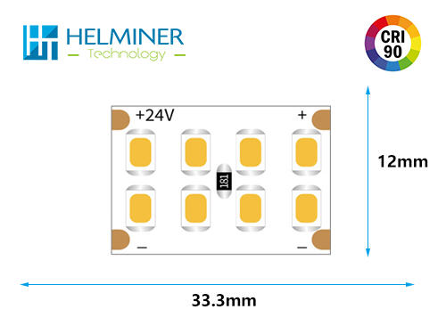  15W High Power High Brightness 12mm 240 LEDs/m Strip for ALU-Profile Architecture Ceiling Mall Light  
